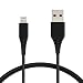 AmazonBasics Lightning to USB A Cable, MFi Certified iPhone Charger, Black, 3 Foot, 2 Pack