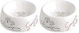 de simone ceramiche acireale Igienico e facile da pulire. Karlie Flamingo Simon\'s Cat 44446 - Ciotola per Gatti, 14,5 cm (Confezione da 2)