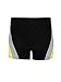 ZITY Men's Jammer Swimsuit Fashion Swimwear Black+Yellow Stripe Large