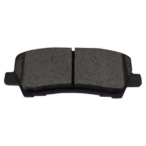Image of TRQ Rear Brake Pad and Rotor Set Ceramic Parking Brake Shoe Compatible with 2016 2018 Ford Mustang