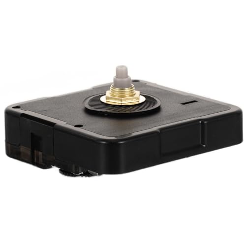 NUOBESTY Mecanismo de Reloj Silencioso a Pilas Eje de 12 MM para Bricolaje Kit de Repuesto para Relojes de Pared de 1-2 MM Motor de Movimiento Preciso y Duradero para Reparación