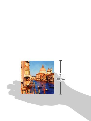 3drose Venice Italy Ceramic Tile, 4-Inch