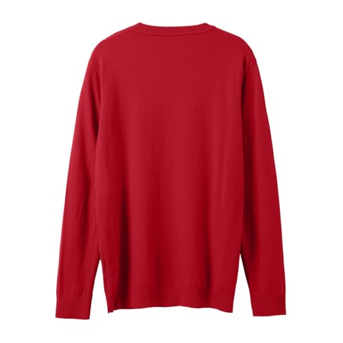 Fxbar Men's Oversized Sweater Men's Crewneck Knit Sweater Slim Fit Lightweight Dress Sweater Casual Twist Patterned Cable Knitted Pullover4