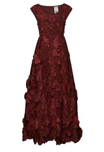 Image of CHIC STAR Womens 3D Floral Applique Maxi Dress