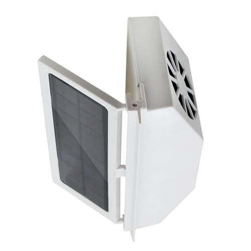 TOGEVAL Ventilador Solar para Coche 3 Salidas de Aire, Ventilador de Refrigeración Alimentado por Energía Solar, Ventilación para Ventana de Automóvil, Extractor de Aire Caliente y