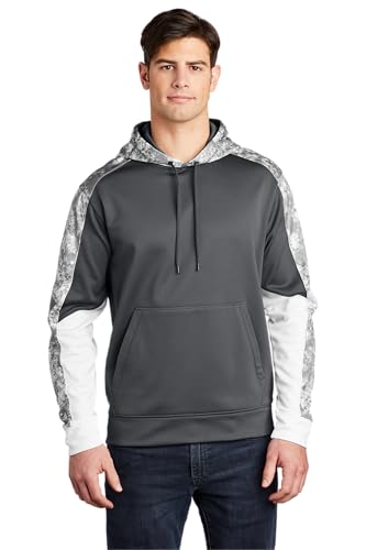 SPORT-TEK Unisex Sport-Wick Mineral Freeze Fleece Colorblock Hooded Pullover