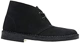 Leder Clarks Damen Desert Boots, Schwarz (Black Suede), 35.5 EU