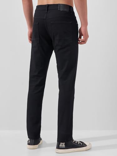 Image of Highlander Mens Slim Fit Denim Jeans for Man | Black Jeans Pant | Stylish Casual Wear for Everyday Comfort |Jeans for Man