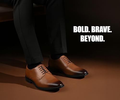Image of LOUIS STITCH Formal Derby Lace Up Shoes for Men | Handcrafted Italian Leather Mens Shoes (LSNRXPL)