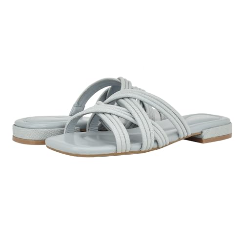 Calvin Klein Women's Trivy2 Sandal, Pearl Blue 450, 8.5 - image 6