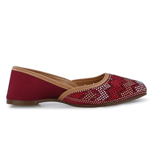 Image of Flavia Womens Flv07 Ballet Flat | Ethnic Shoes | Wedding Footwear | Fashionably Stylish for Everyday wear