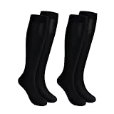 Losvcbcx 2/4/6/7 pares de calcetines de compresión para mujeres de 15 a 20 mmHg, enfermeras