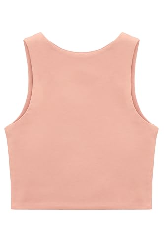 Image of Lilax Girls' Double Lined Sleeveless Basic Crop Tank Top