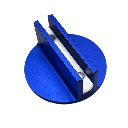 Image of Jack Pad Suitable for Universal Vehicles 0.4 inch Slotted Aluminum Groove Frame Guide Rail Adapter(Blue)