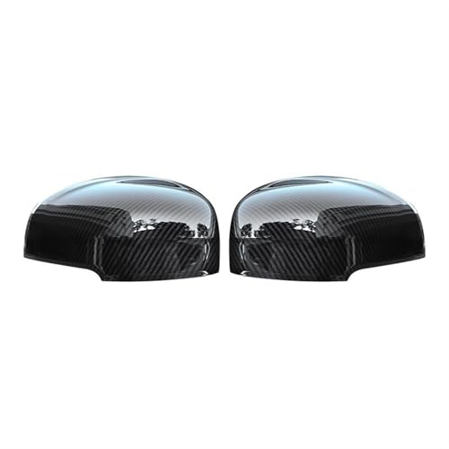 Ԃ̃obN~[nEWO For Volvo XC60 2018-2020 Accessories ABS Car Auto Carbon Fiber Side Rearview Mirror Cap Cover Shell Trim(Carbon)