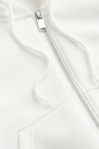 Image of Solid Women's Casual Zipper Hoodie for Winter