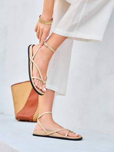 Image of Coutgo Women's Strappy Flat Sandals