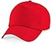 Produktbild Basecap Cap 5 Panel Cap Verschluss Klettverschluss Größe Unisex viel Farben Rot
