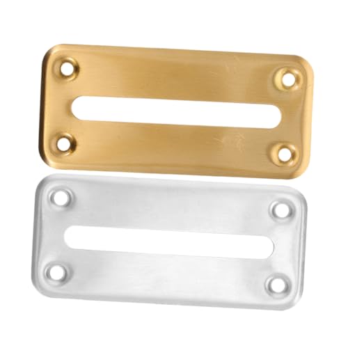 2 piezas de ranura para caja de monedas de acero inoxidable