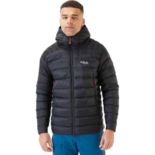 Rab Men's Electron Pro Down Jacket for Climbing & Mountaineering - Beluga - Medium