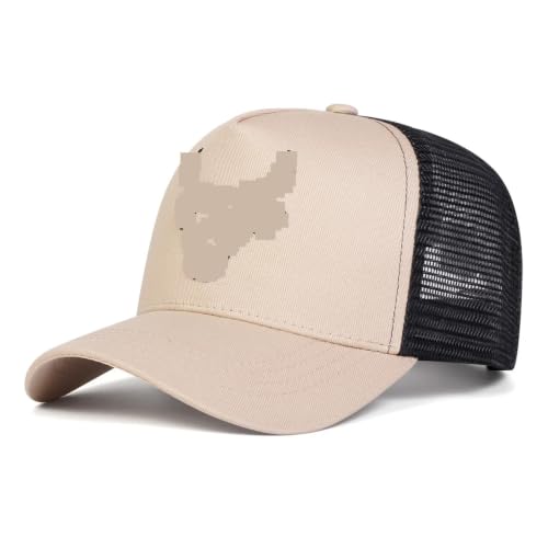 Casquette de baseball brodée kaki avec visière de protection solaire