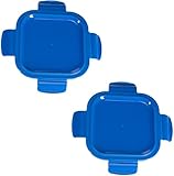 Klareware Replacement Snap On Locking Lids for Glass Food Storage Containers (Container not...