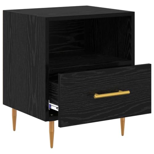 Table de chevet noir compacte pour résoudre le manque de rangement - 7
