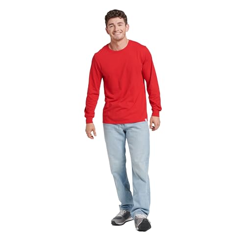 Image of Russell Athletic Men's Basic Cotton Long-Sleeve T-Shirt