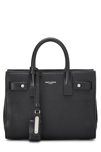 Yves Saint Laurent, Pre-Loved Black Calfskin Sac De Jour, Black