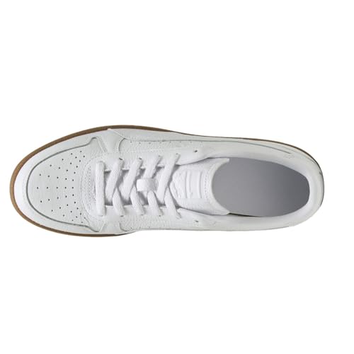PUMA Mens Indoor Leather Lace Up Sneakers Shoes Casual - White4