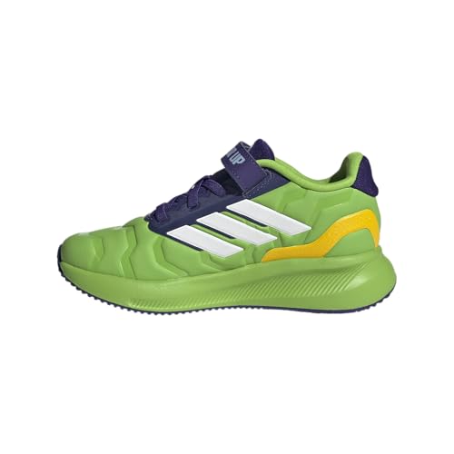 adidas Unisex-Child Marvel Run Falcon 5 Elastic Lace & Strap Sneaker