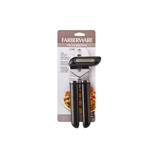 Farberware Abridor de garrafa profissional de lata, 19 cm, preto