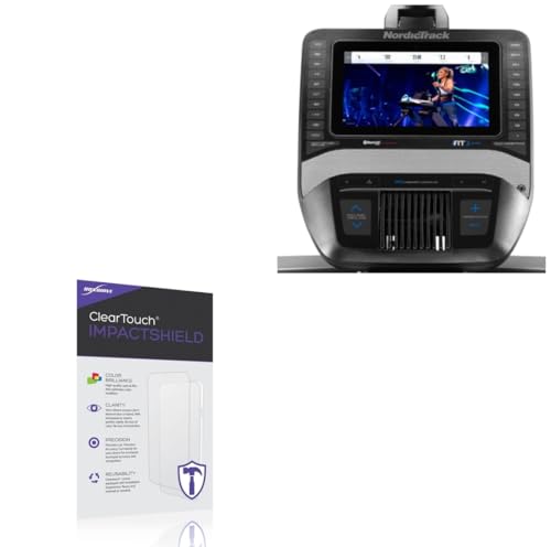 BoxWave Screen Protector Compatible with NordicTrack FreeStride Trainer FS9i - ClearTouch ImpactShield (2-Pack), Impenetrable Screen Protector Flexible Film