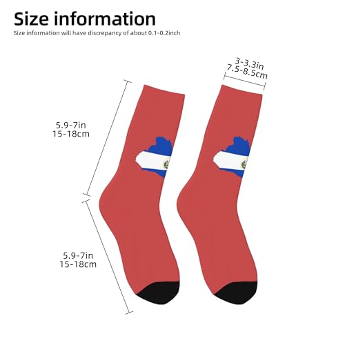 Flag of El Salvador A Pair Junior Athletic Short Tube Socks Children Calf Tube Socks Short Stockings2