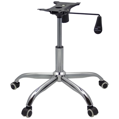 Charles Jacobs Chrome Chair Refurbishment Kit - Star Base with Castors, Chrome Gas Lift and 21cm Mechanism