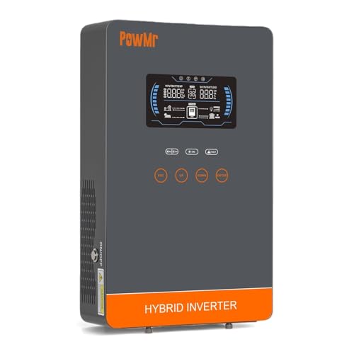 Image of PowMr 4000W Hybrid Solar Inverter 24V DC to 110V AC, Pure Sine Wave Output with 140A MPPT Charge Controller, Max.PV Input 4200W, 500VDC, fit for 24V Lead-Acid and Li Batteries, RV,Off-Grid System