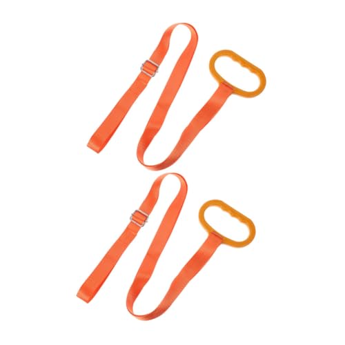 Mikikit 2pcs Deer Drag Harness: Durable Hunting Pull Rope with Self-Locking System and Comfortable Grip Handle - for Deer Transport and Outdoor Hunting