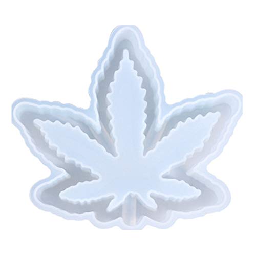 GUMEI Cristal résine époxy Moule Bricolage Artisanat Feuille d'érable cendrier Moulage Moule en Silicone