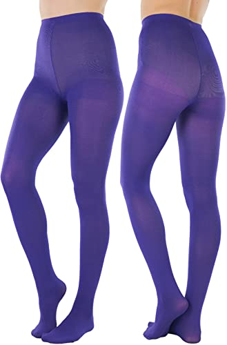 Image of ToBeInStyle Women's Nylon Solid Opaque Pantyhose Tights