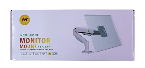 Image of TECVITY - F80 Multi Colours Gas-Struct Flexi Mount Desktop 17 inch to 30 inch Monitor Arm (Pink)