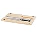 Snow Peak Cutting Board and Knife Set, Chopping Block, Foldable, Natural Birch Wood, Stainless Steel Knife, Camping, Picnic, Large