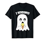 I Scream Ghost Eating Ice Cream Costume Easy Halloween Gifts T-Shirt