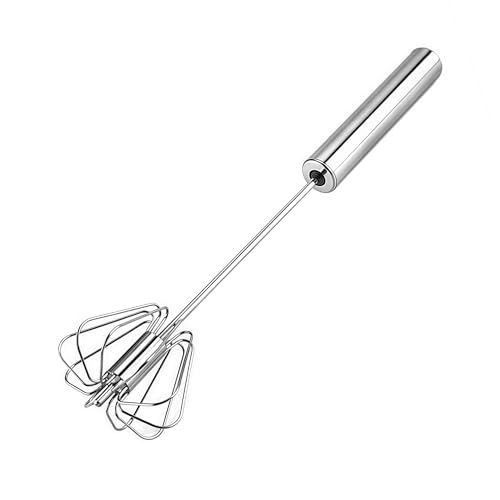Digead Stainless Steel Egg Whisk, Hand Push Rotary...