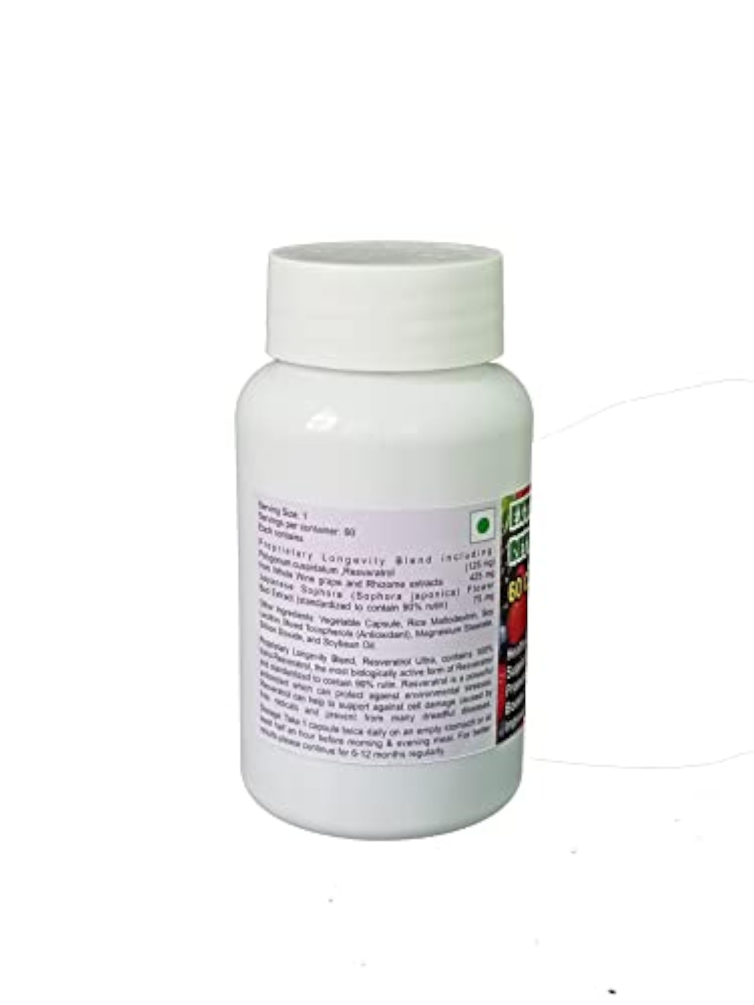 Extra Power Resveratrol Plus Capsules, Natural Antioxidant