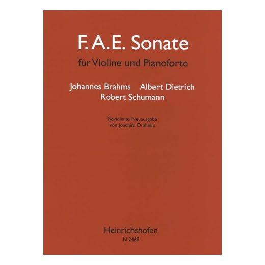 BRAHMS - Sonata FAE para Violin y Piano (Draheim)