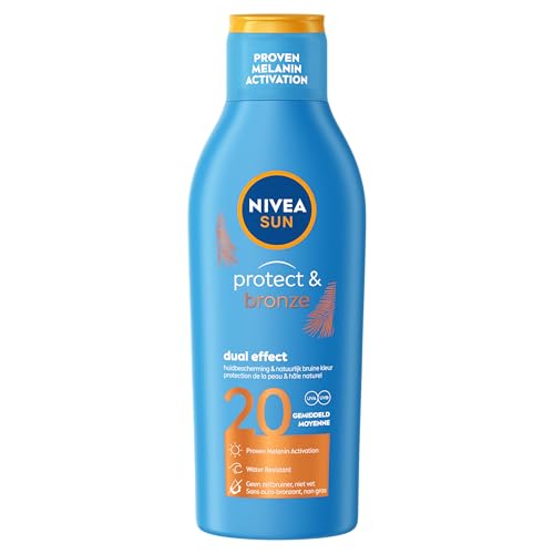 Nivea Protect & Bronze Sonnenschutzmilch LSF 20, 200 ml
