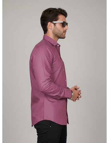 Image of Diverse Men's Stylish Poly Cotton Casual Shirt || Full Sleeve Button-Down Shirt with Single Pocket || Comfortable Breathable Fabric || Perfect for Casual Office and Outing Wear