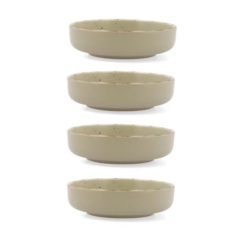 Quid Duna 4 Plato Hondo Cerámico 18,5x5,3cm Loza Apto Microondas Apilable