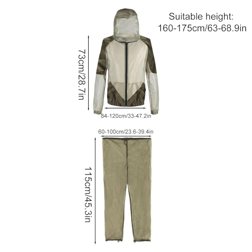 Cubierta de equipo protector transpirable y ropa plegable para acampada 5