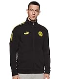 PUMA Herren BVB ftblCulture Track JKT Pullover, Black-Cyber Yellow, XL